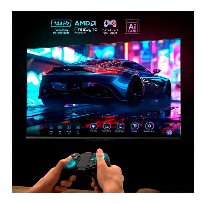 Televisor Kalley de 55" calidad 4K UHD Smart TV con Google integrado