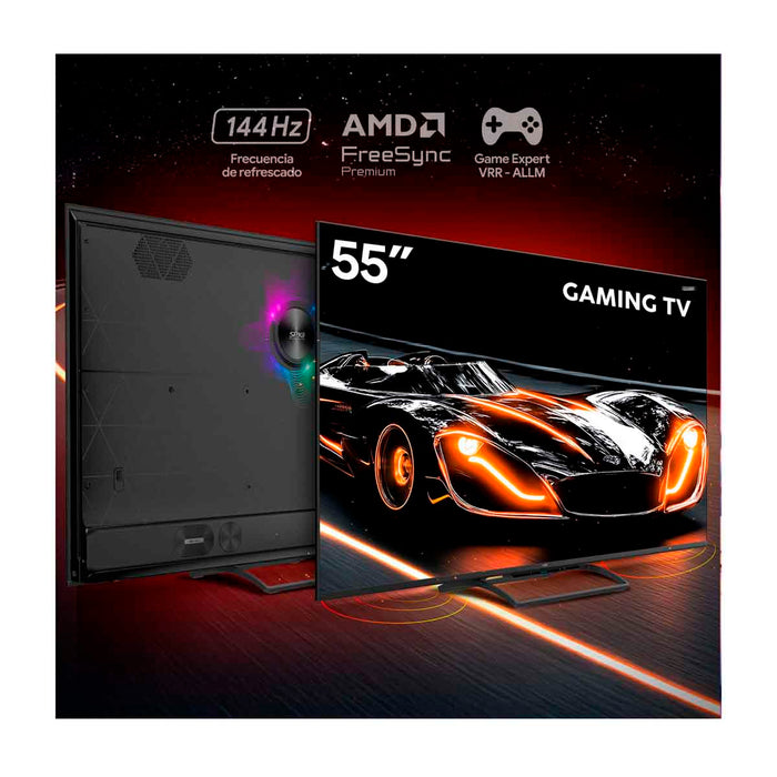 Televisor Kalley de 55" calidad 4K UHD Smart TV con Google integrado