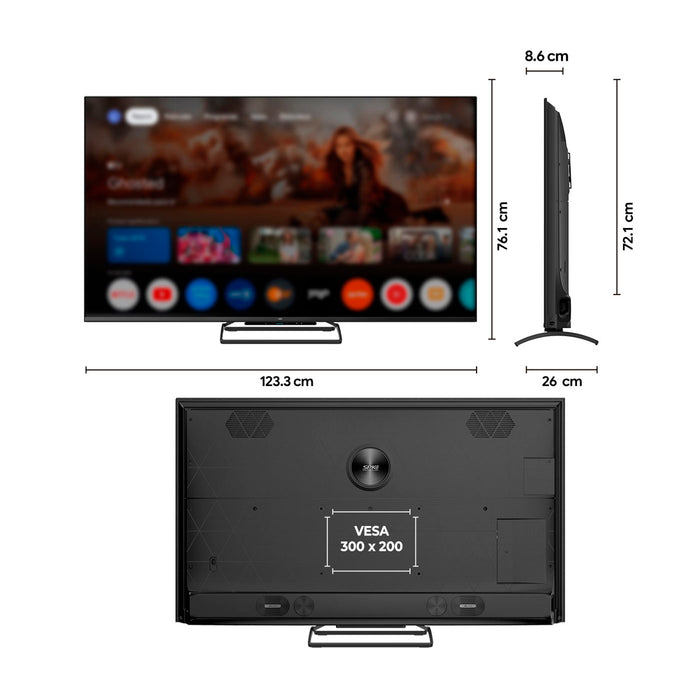 Televisor Kalley de 55" calidad 4K UHD Smart TV con Google integrado
