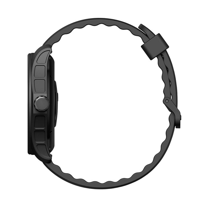 Reloj inteligente con pantalla táctil negra resistente al agua