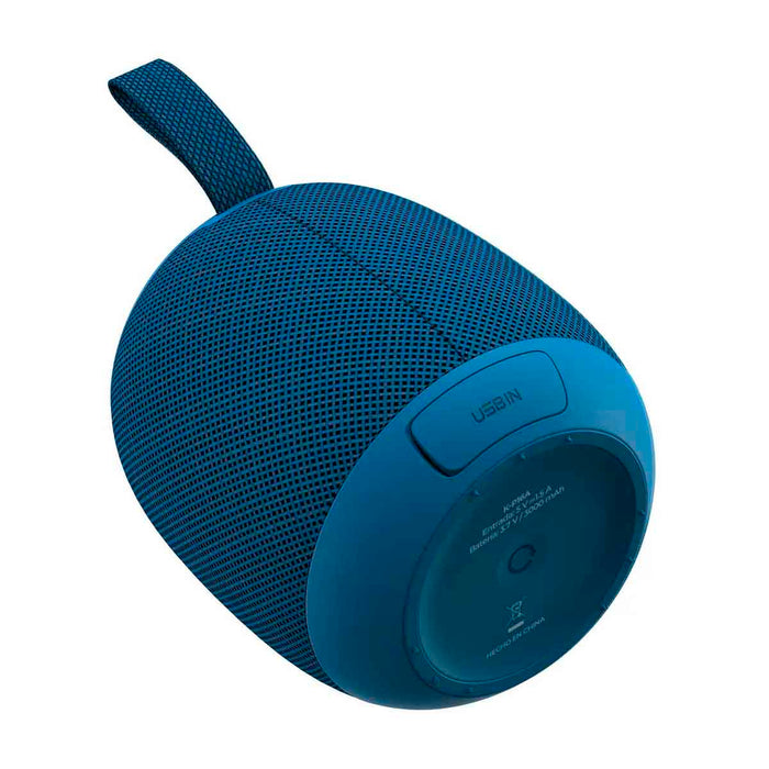 Parlante inalámbrico portátil conexión Bluetooth color azul