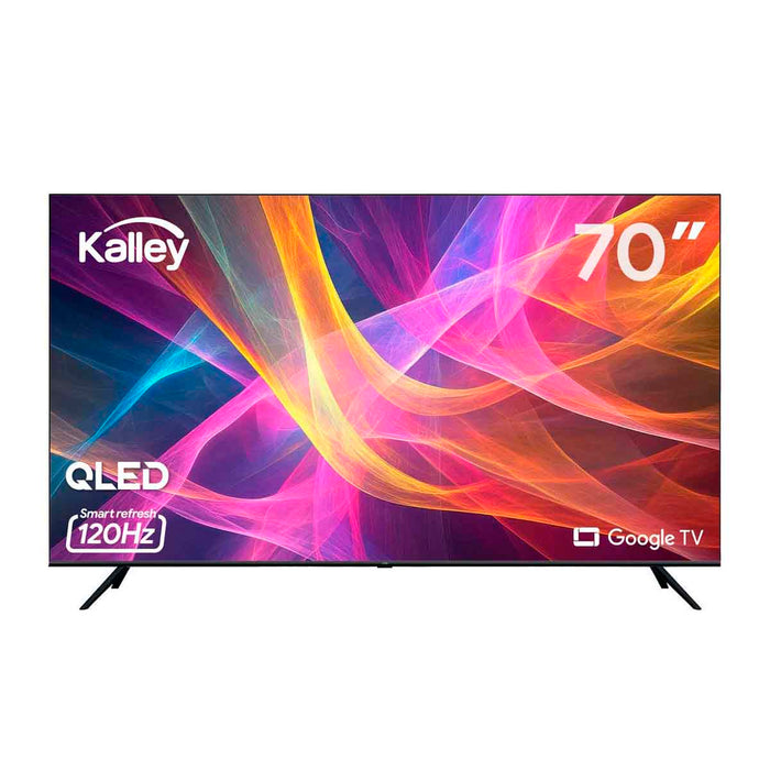 Televisor Kalley de 70" calidad QLED 4K Smart TV ideal para cine en casa
