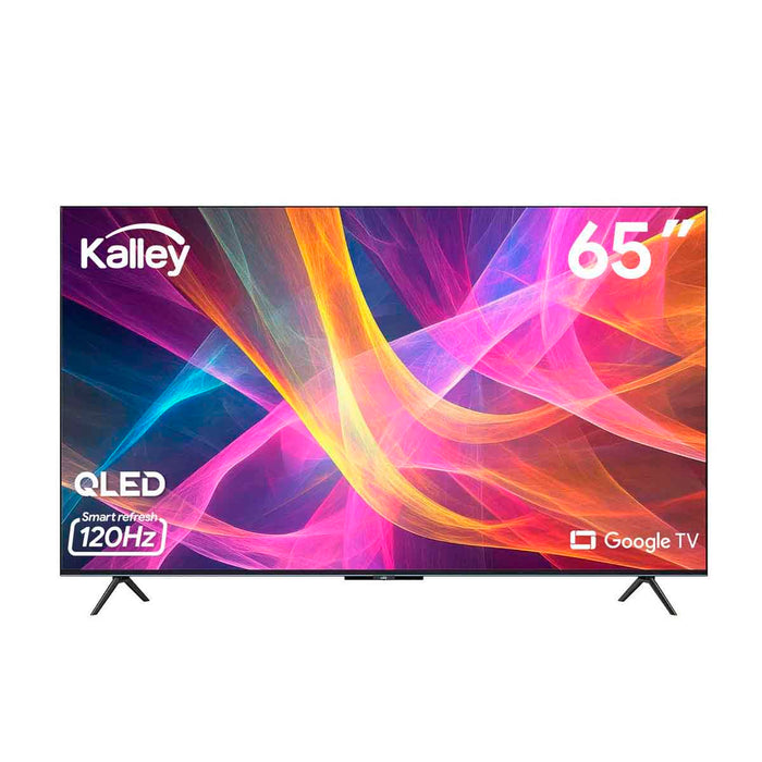 Televisor Kalley de 65" calidad QLED 4K con funciones inteligentes