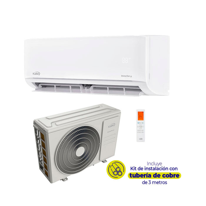 Aire acondicionado Kalley 12.000 BTU Inverter 220V eficiente