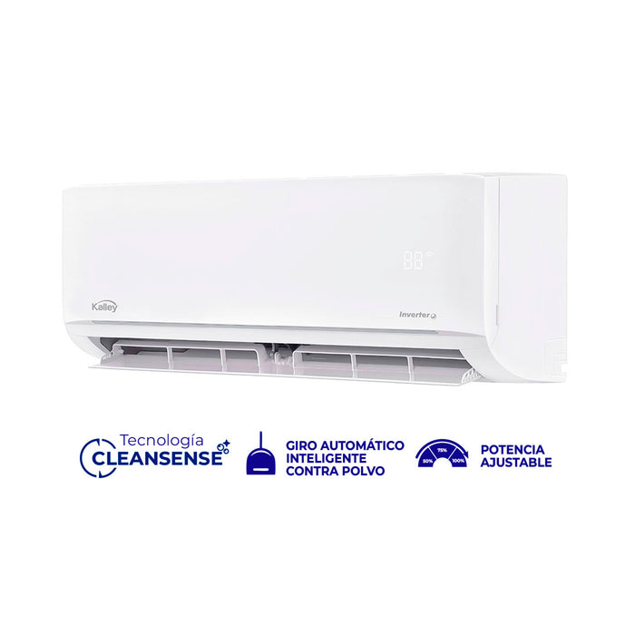 Aire acondicionado Kalley 12.000 BTU Inverter 220V eficiente