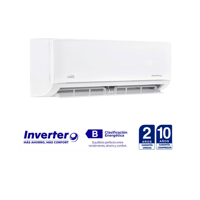Aire acondicionado Kalley 12.000 BTU Inverter 220V eficiente
