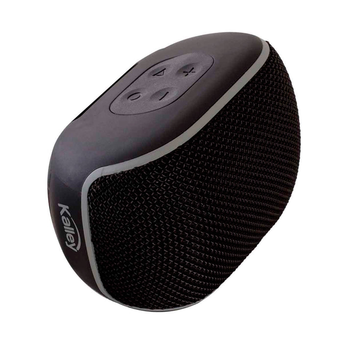 Parlante portátil Kalley con conexión Bluetooth, radio FM, USB y microSD color negro