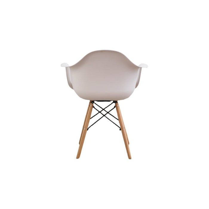 Silla Delia, Color Blanco, Con espaldar y patas en Madera