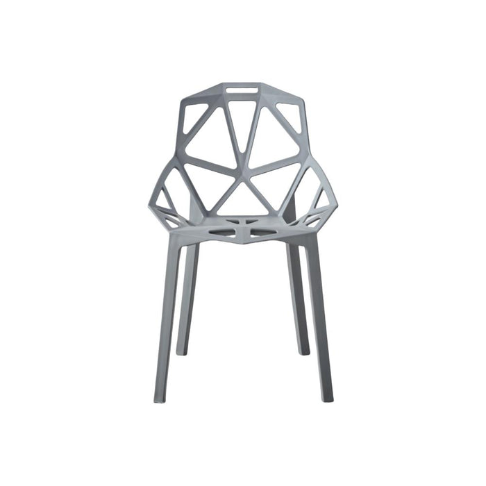 Silla Roxy, Color Gris Oscuro, Con espaldar y diseño Moderno