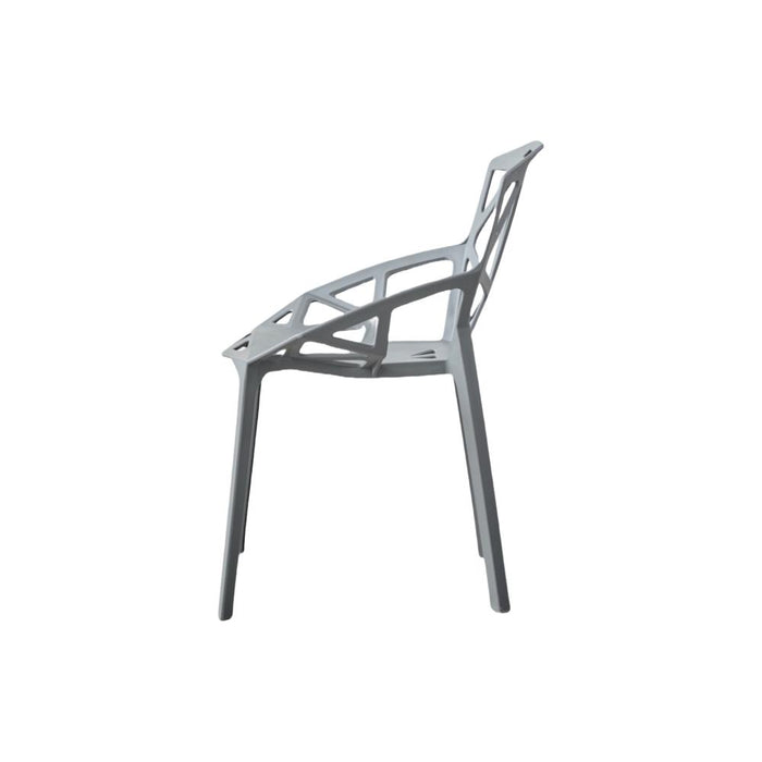 Silla Roxy, Color Gris Oscuro, Con espaldar y diseño Moderno