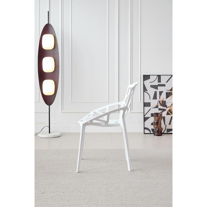 Silla Roxy, Color Blanco, Con espaldar y diseño Moderno