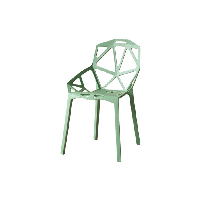 Silla Roxy, Color Verde, Con espaldar y diseño Moderno