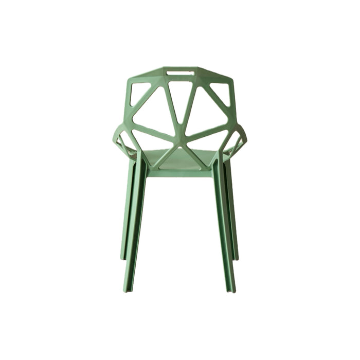 Silla Roxy, Color Verde, Con espaldar y diseño Moderno
