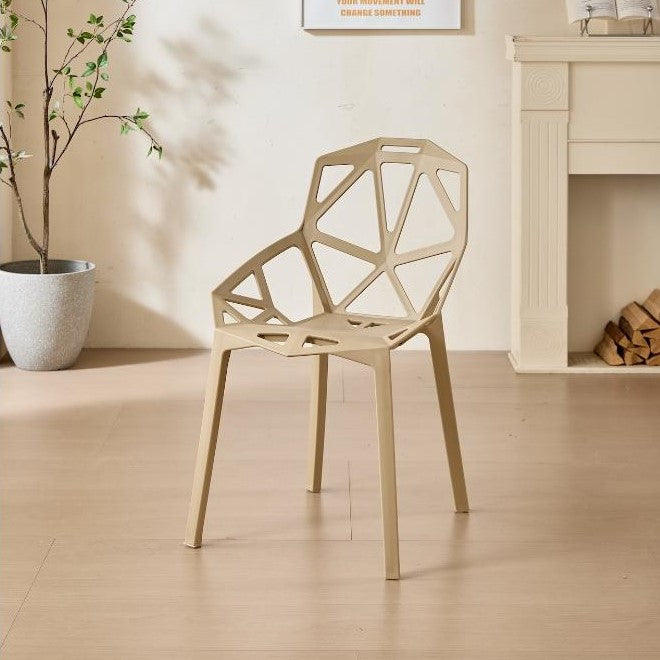 Silla Roxy, Color Khaki, con Espaldar y Diseño Moderno
