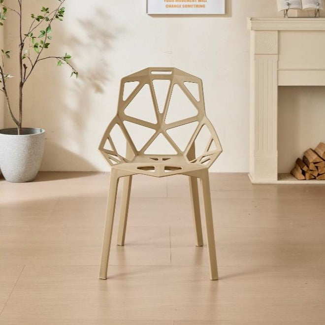 Silla Roxy, Color Khaki, con Espaldar y Diseño Moderno
