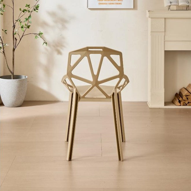 Silla Roxy, Color Khaki, con Espaldar y Diseño Moderno