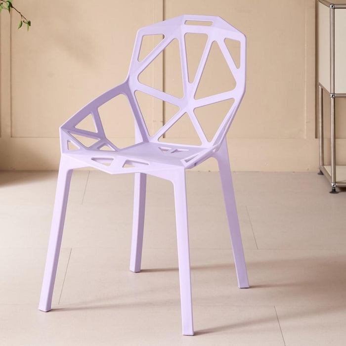 Silla Roxy, Color Lila, con Espaldar y Diseño Moderno