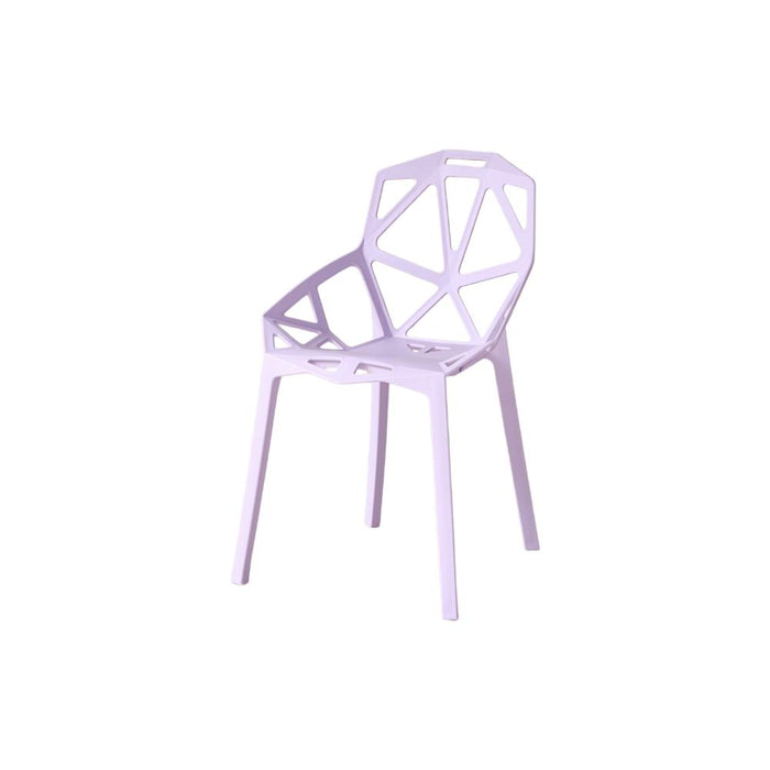 Silla Roxy, Color Lila, con Espaldar y Diseño Moderno