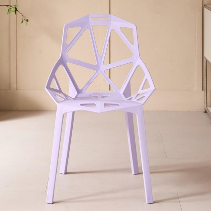 Silla Roxy, Color Lila, con Espaldar y Diseño Moderno
