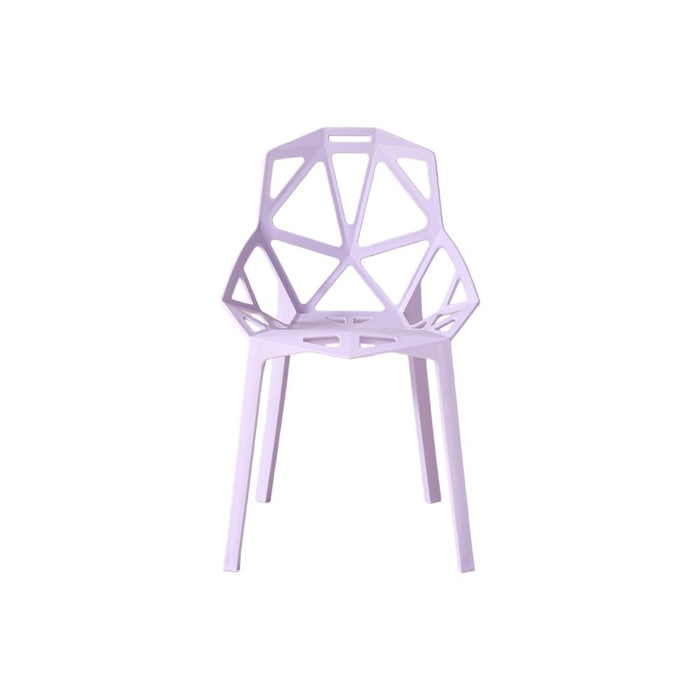Silla Roxy, Color Lila, con Espaldar y Diseño Moderno