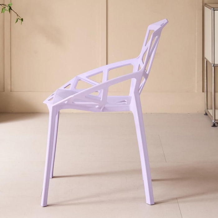 Silla Roxy, Color Lila, con Espaldar y Diseño Moderno