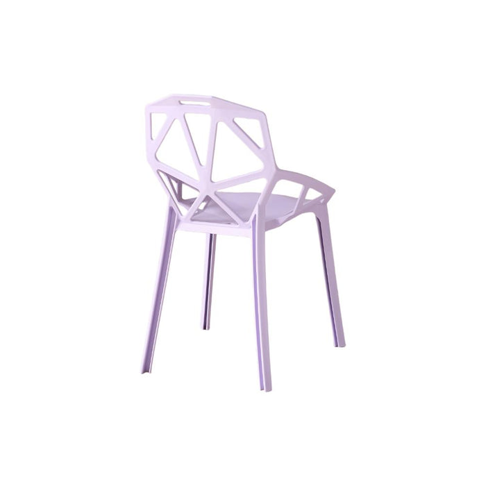 Silla Roxy, Color Lila, con Espaldar y Diseño Moderno