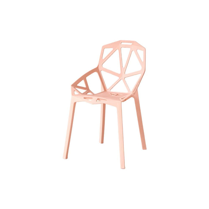Silla Roxy, Color Mandarina, con Espaldar y Diseño Moderno