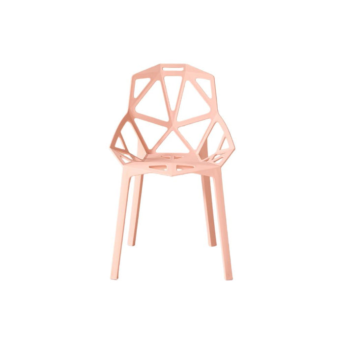 Silla Roxy, Color Mandarina, con Espaldar y Diseño Moderno