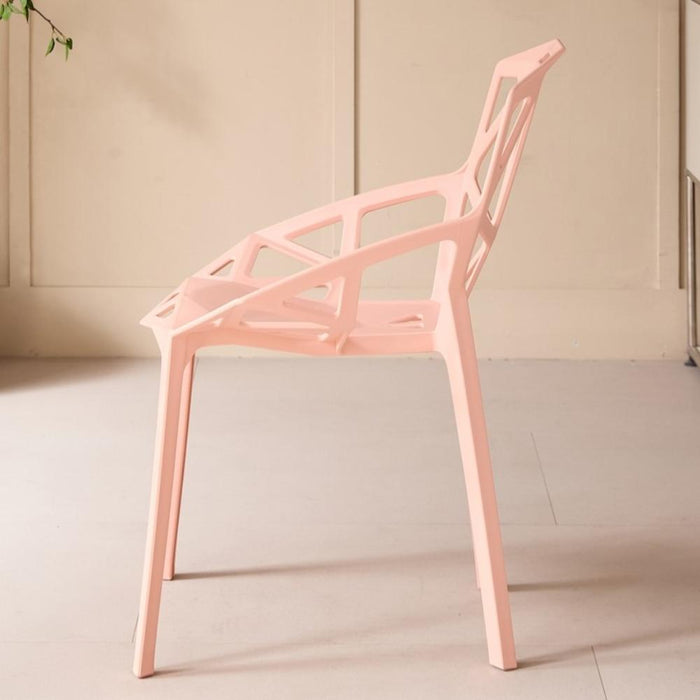 Silla Roxy, Color Mandarina, con Espaldar y Diseño Moderno