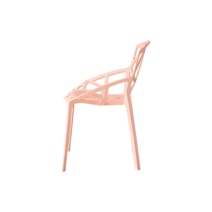 Silla Roxy, Color Mandarina, con Espaldar y Diseño Moderno