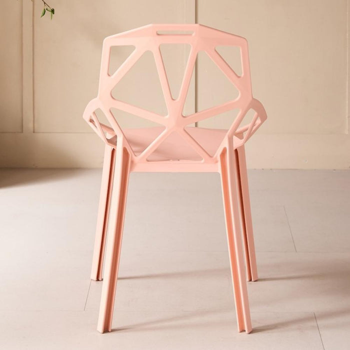 Silla Roxy, Color Mandarina, con Espaldar y Diseño Moderno