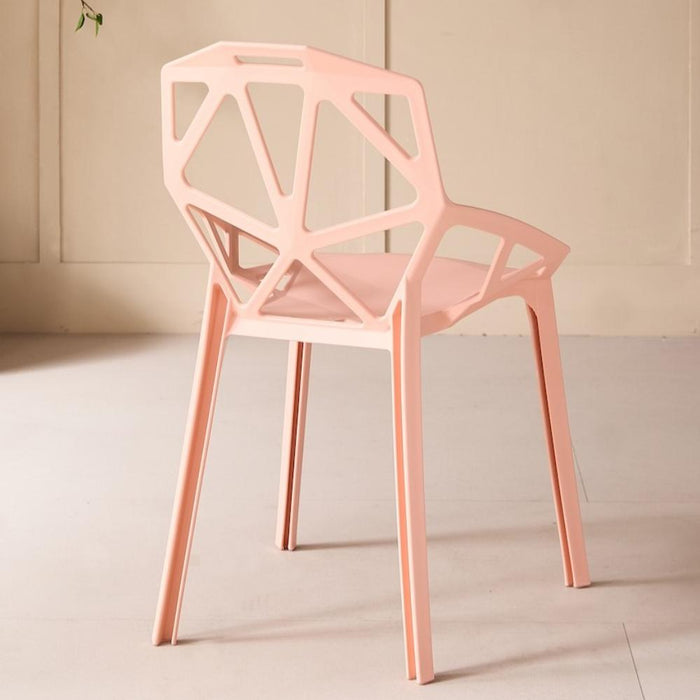Silla Roxy, Color Mandarina, con Espaldar y Diseño Moderno
