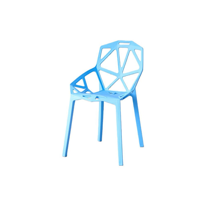 Silla Roxy, Color Azul, Con espaldar y diseño Moderno