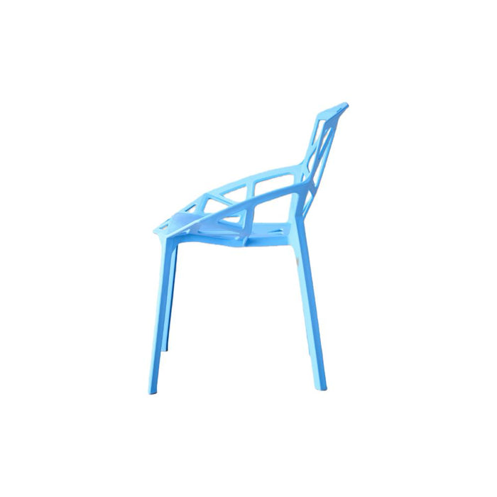 Silla Roxy, Color Azul, Con espaldar y diseño Moderno