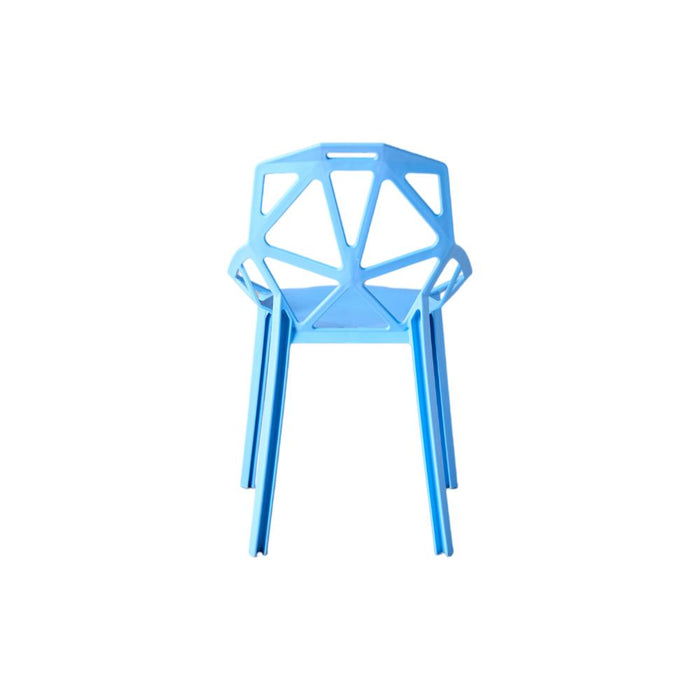 Silla Roxy, Color Azul, Con espaldar y diseño Moderno