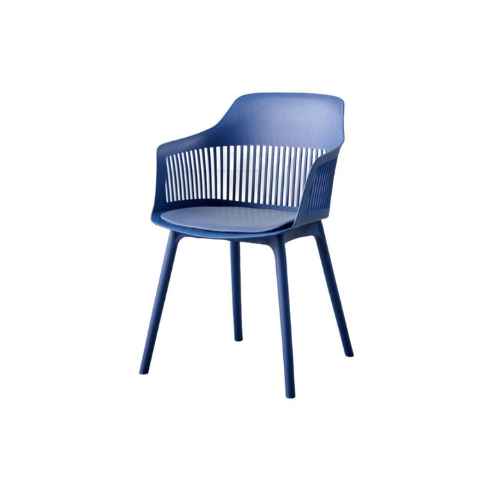 Silla Con Cojin Max, Color Azul, Con espaldar y cojín