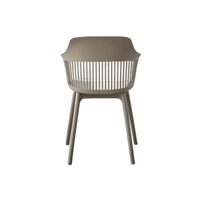 Silla Con Cojin Max, Color Taupe, Con espaldar y cojín