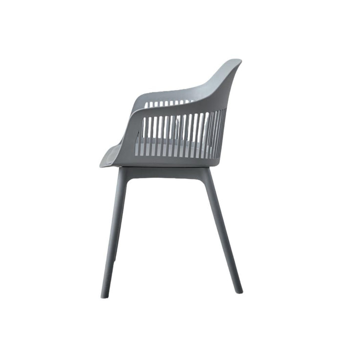 Silla Con Cojin Max, Color Gris Oscuro, Con espaldar y cojín