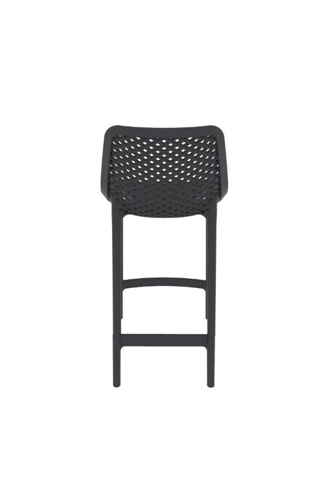 Silla para Bar Miame, Color Negro, con reposa pies en diseño Moderno
