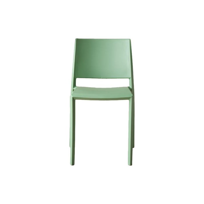 Silla Toledo, Color Verde, Con espaldar liso y cuadrado, diseño moderno