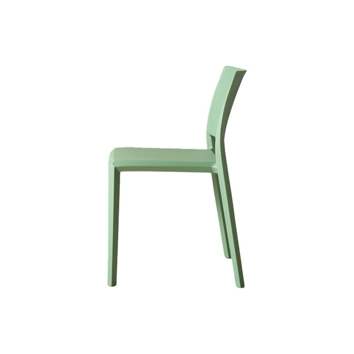 Silla Toledo, Color Verde, Con espaldar liso y cuadrado, diseño moderno