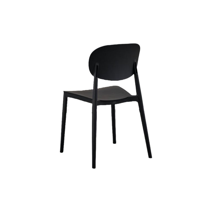 Silla Milan, Color Negro, Con espaldar y diseño Moderno