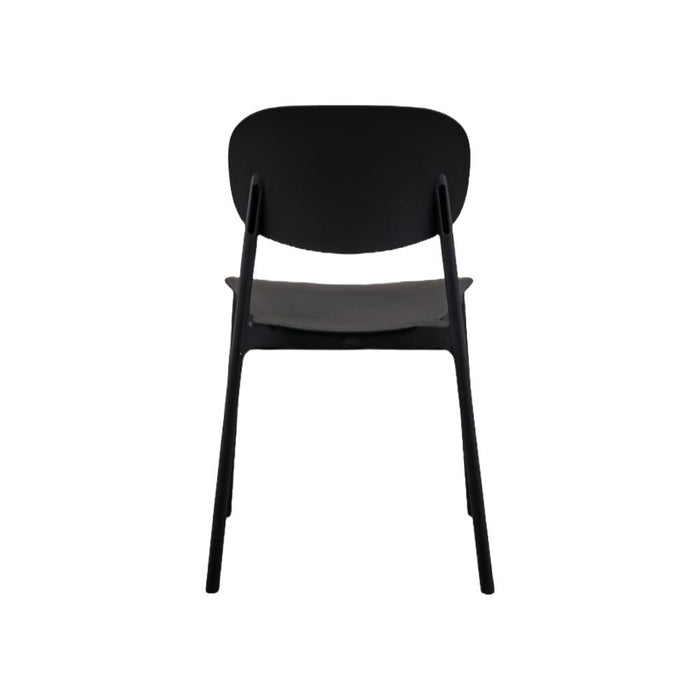 Silla Milan, Color Negro, Con espaldar y diseño Moderno