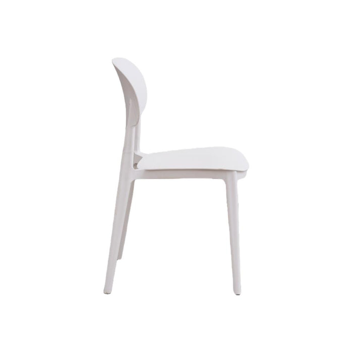 Silla Milan, Color Blanco, Con espaldar y diseño Moderno