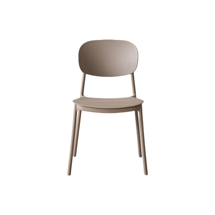 Silla Milan, Color Taupe, Con espaldar y diseño Moderno