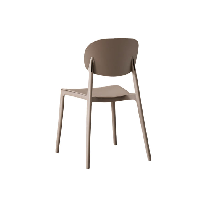 Silla Milan, Color Taupe, Con espaldar y diseño Moderno