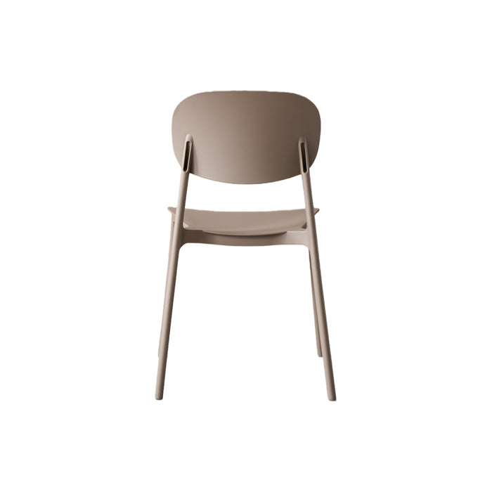 Silla Milan, Color Taupe, Con espaldar y diseño Moderno
