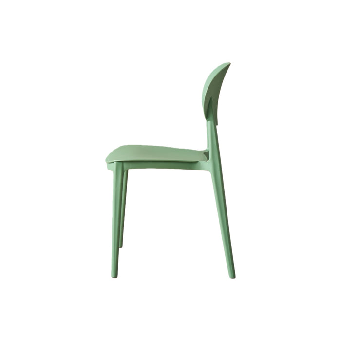 Silla Milan, Color Verde, Con espaldar y diseño Moderno