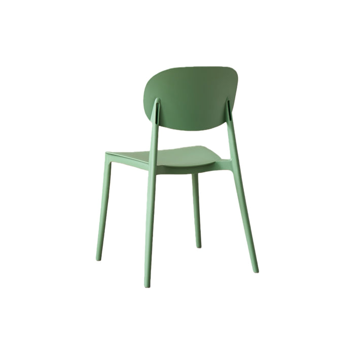 Silla Milan, Color Verde, Con espaldar y diseño Moderno
