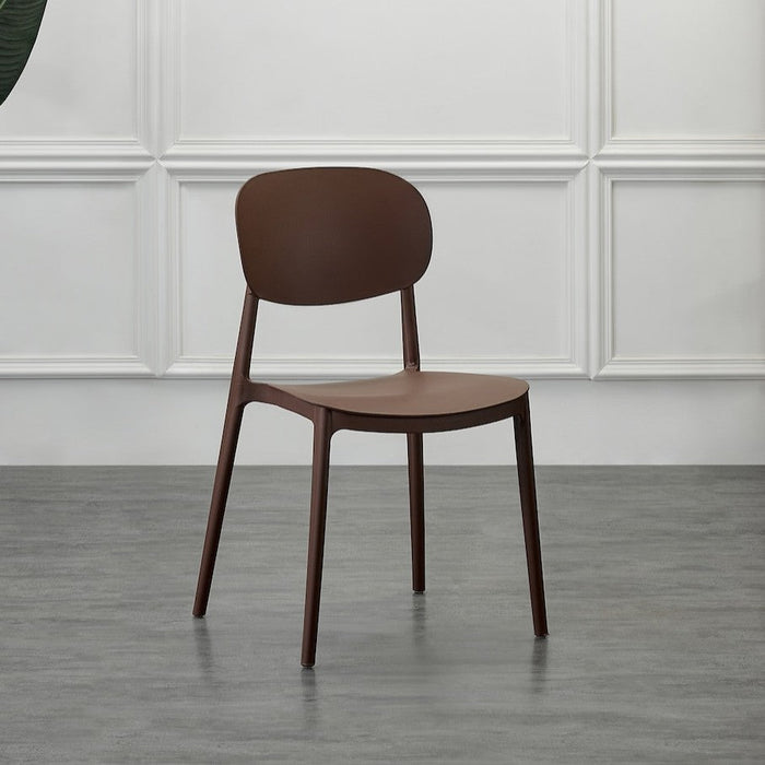 Silla Milán, Color Café, con Espaldar y Diseño Moderno